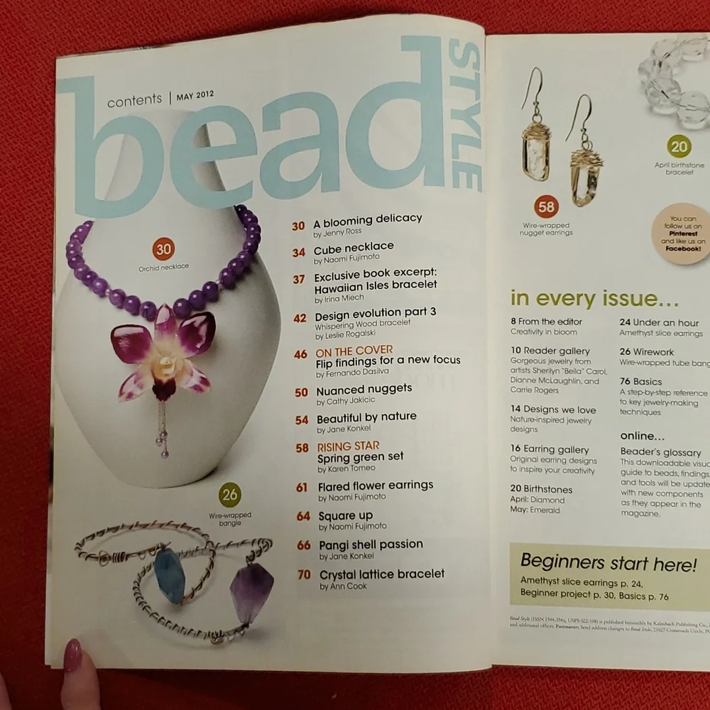 3 issues 'Bead Style March and May 2012 January 2014 crafting DIY Jewelry